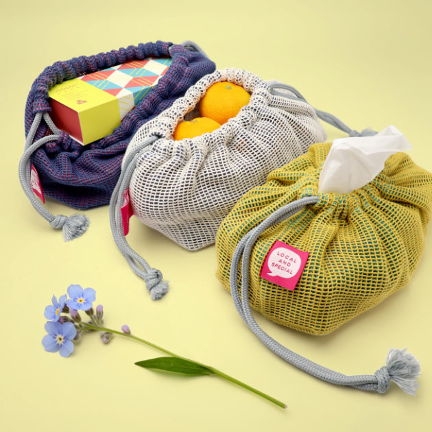 金スマ　オリジナルティッシュポーチ MESH TISSUE POUCH メッシュティッシュポーチ〈和歌山県産〉 – MAM CAFE